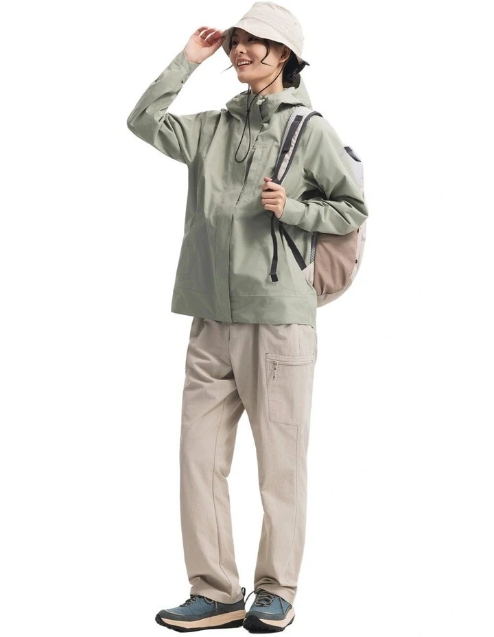 Quechua Women Hiking Jacket Nh500 Sage Green image 6