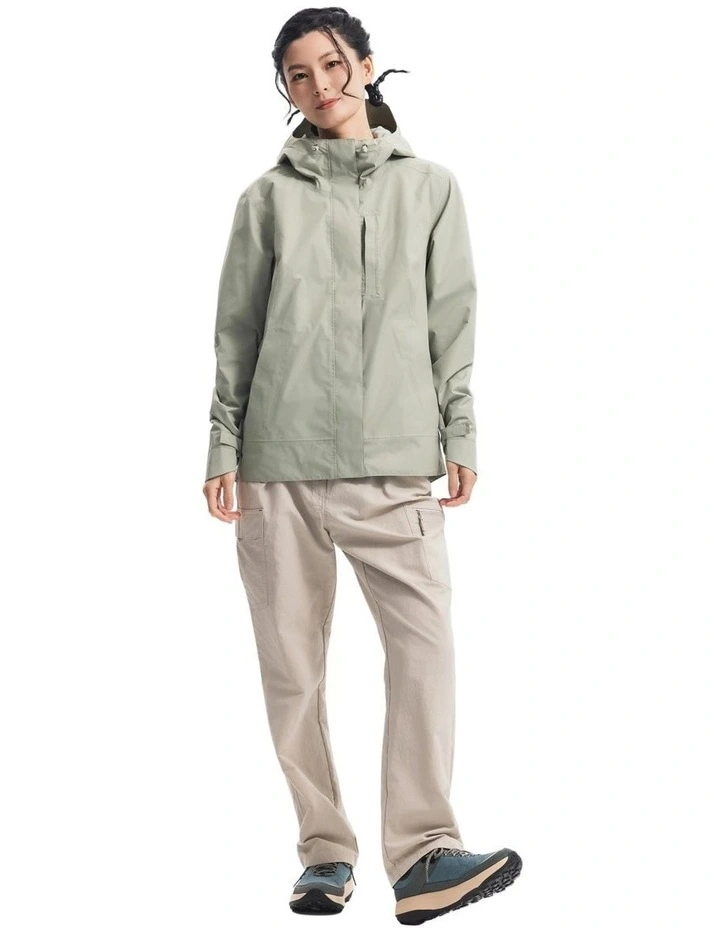 Quechua Women Hiking Jacket Nh500 Sage Green image 7