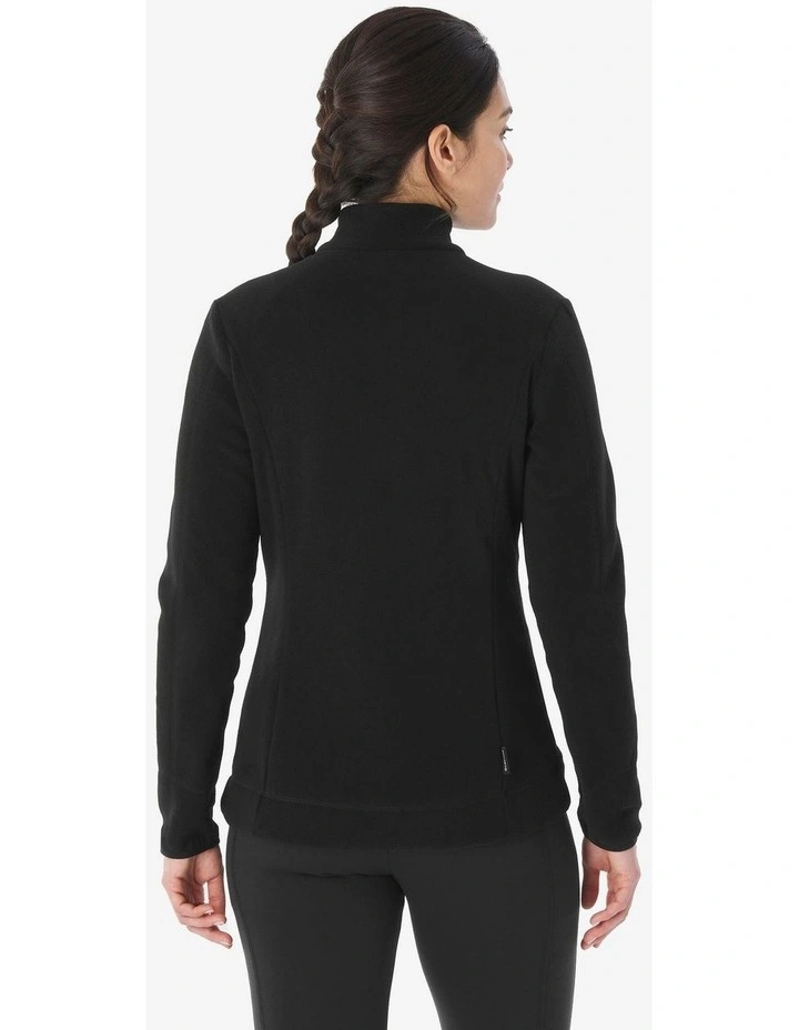 Women's Mountain Walking Fleece Jacket MH120 in Black image 2