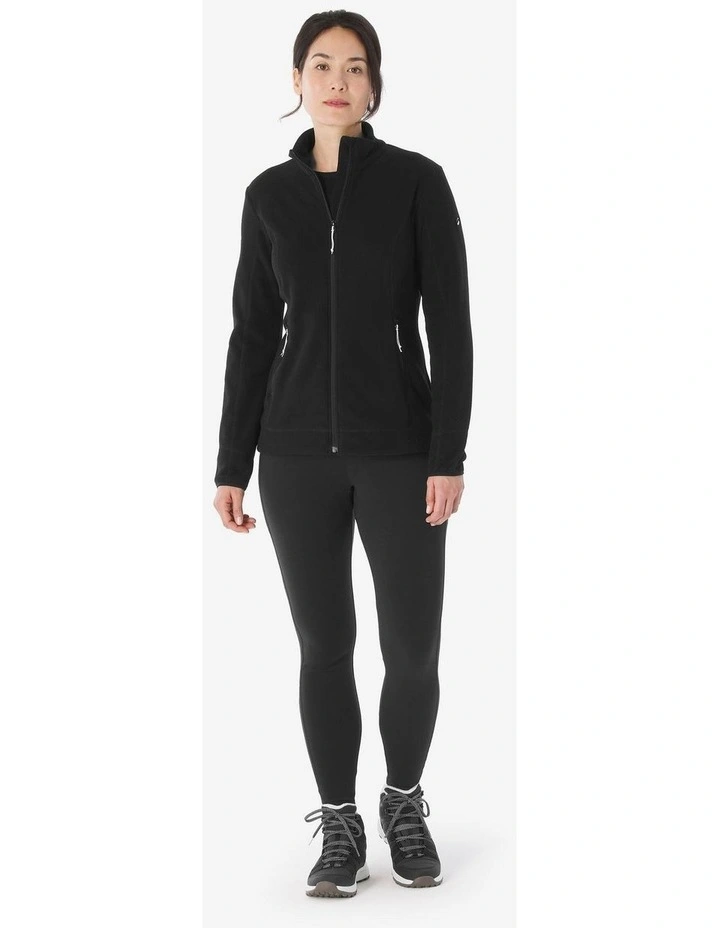 Women's Mountain Walking Fleece Jacket MH120 in Black image 4