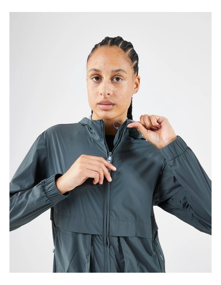 Women's windproof running jacket inKIPRUN Run 500 Wind in Green image 4