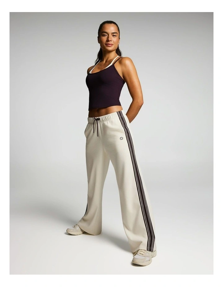 Textured Straight Leg Pants Buttercream image 5