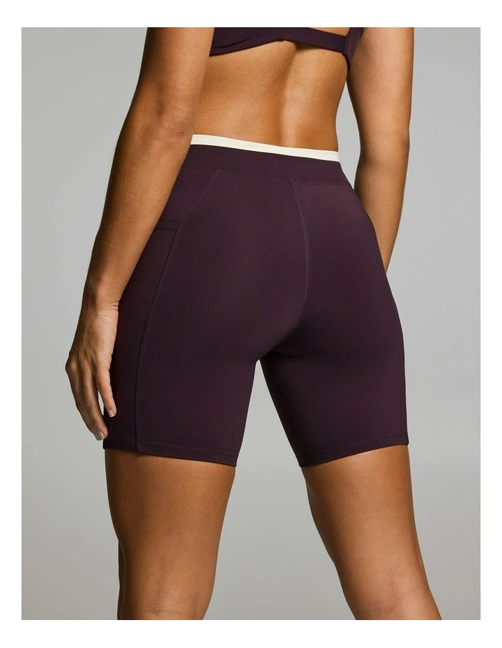 Tie Front Tipped Pocket Quad Tights Boysenberry image 2