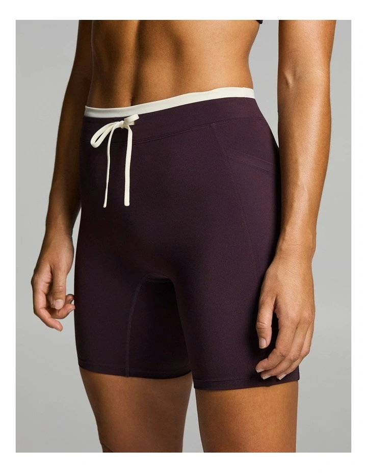 Tie Front Tipped Pocket Quad Tights Boysenberry image 4