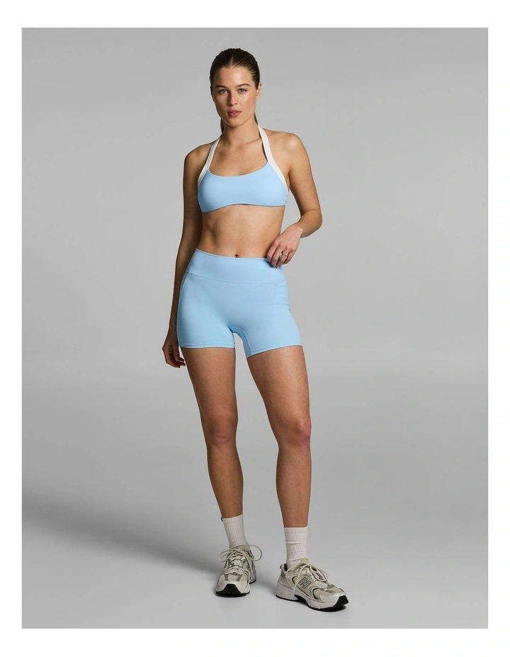 No Front Seam Pocket Mid Thigh Bike Shorts Skylight image 5