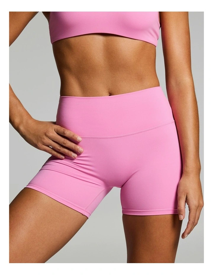 Sculpt Scrunch Bum Mid Thigh Bike Shorts Cotton Candy image 1