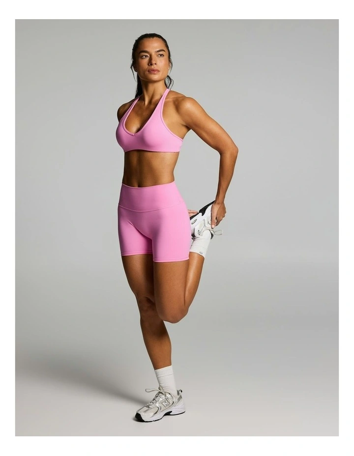 Sculpt Scrunch Bum Mid Thigh Bike Shorts Cotton Candy image 5
