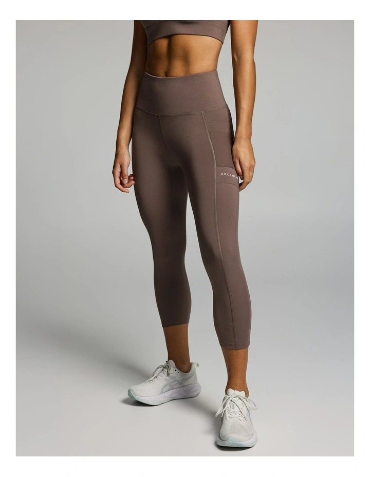 Velocity 7/8 Tights Milk Choc image 3
