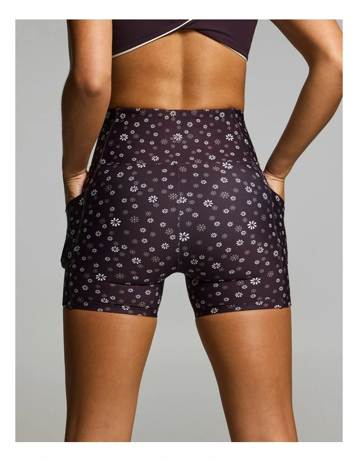 No Front Seam Pocket Mid Thigh Tights Boysenberry Ditsy image 2