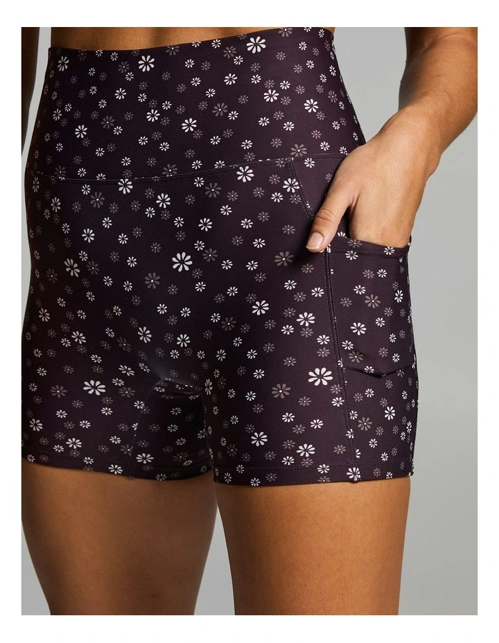 No Front Seam Pocket Mid Thigh Tights Boysenberry Ditsy image 4