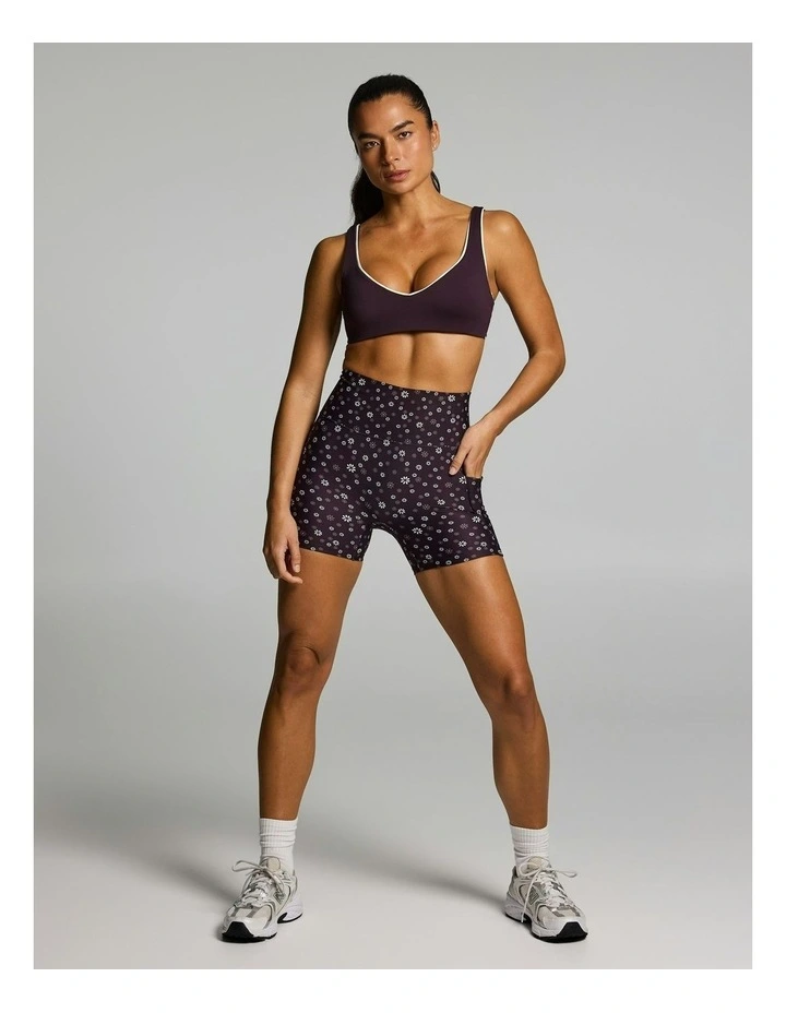 No Front Seam Pocket Mid Thigh Tights Boysenberry Ditsy image 5