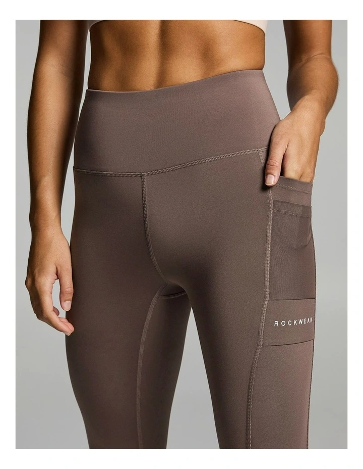 Velocity Pocket Full Length Tights Milk Choc image 4