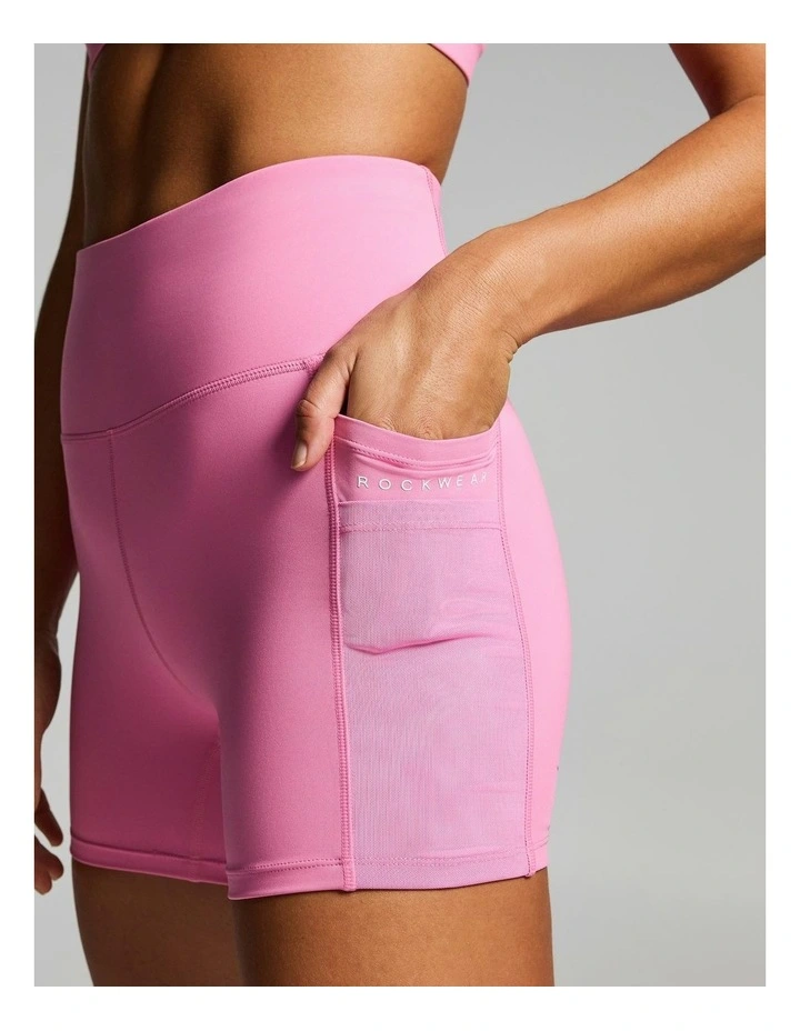 Velocity Pocket Mid Thigh Bike Shorts Cotton Candy image 4
