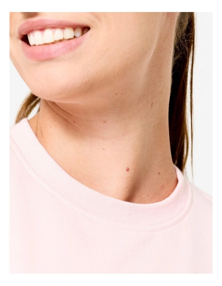 Decathlon - Women's Crew Neck Training Sweatshirt - Light Pink image 3