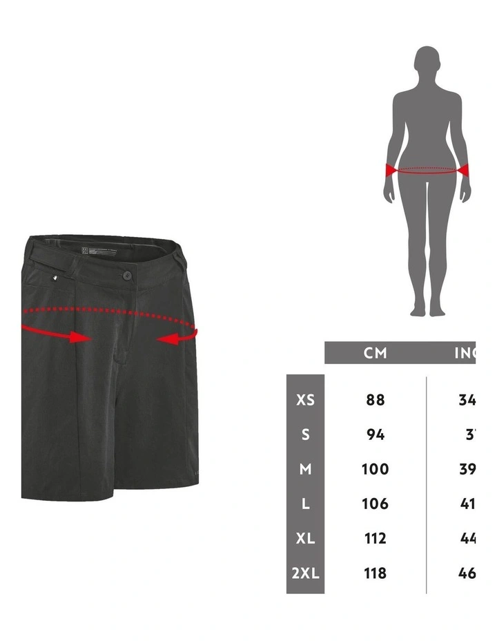 Women's Mountain Biking Shorts Expl 500 in Black image 6