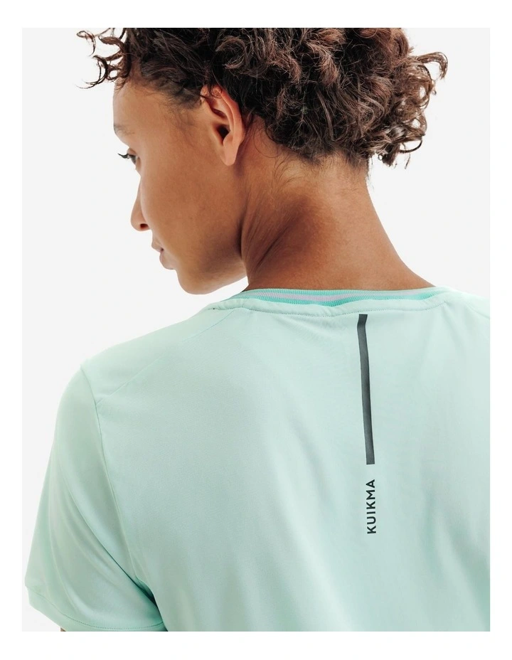 Decathlon - Women's Tennis Breathable V-Neck T-Shirt Dry - Green image 5