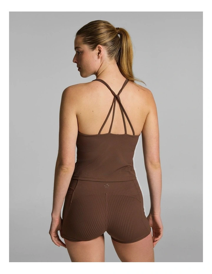 Luxe Rib Support Tank Pecan image 2