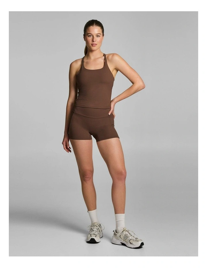 Luxe Rib Support Tank Pecan image 5