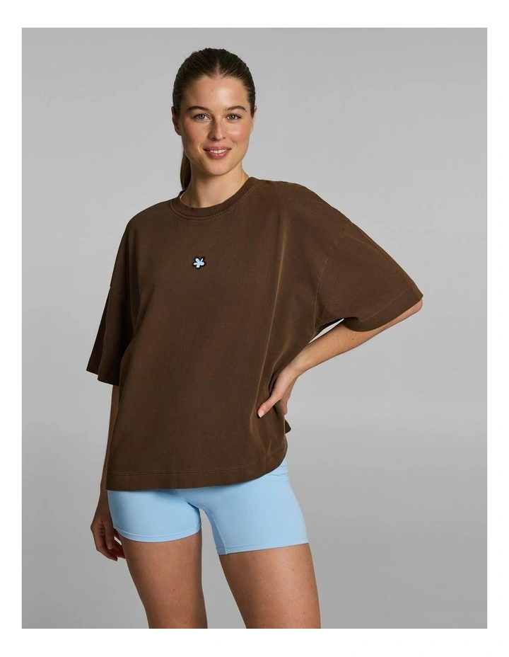 Oversize Boxy Tee Pecan image 1