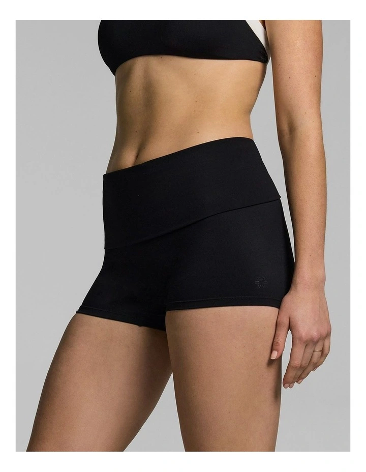 Roll Down Booty Shorts Black image 3