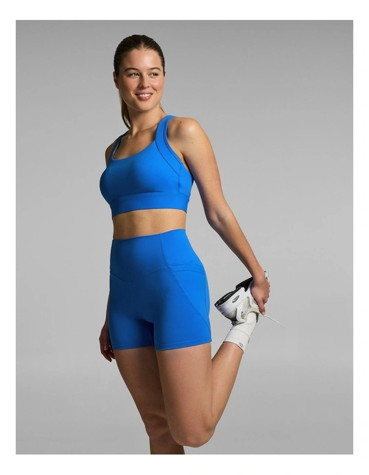 No Front Seam Pocket Mid Thigh Bike Shorts Capri image 5