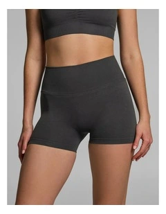 Seamless Scrunch Bum Booty Shorts Fossil