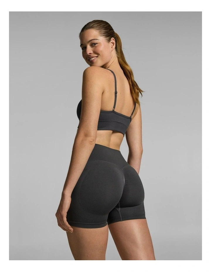 Seamless Scrunch Bum Booty Shorts Fossil image 5