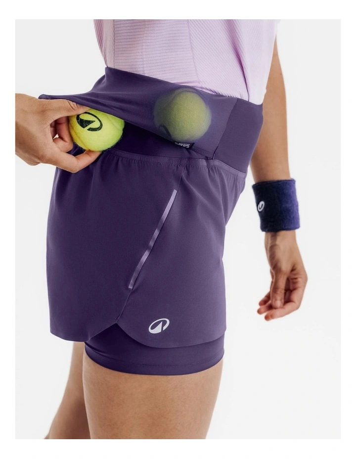 Women's Tennis Dry Hip Ball Shorts in Purple image 3