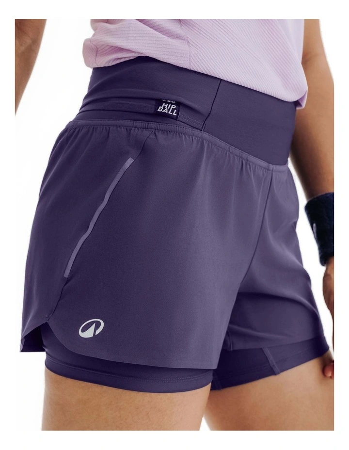 Women's Tennis Dry Hip Ball Shorts in Purple image 4