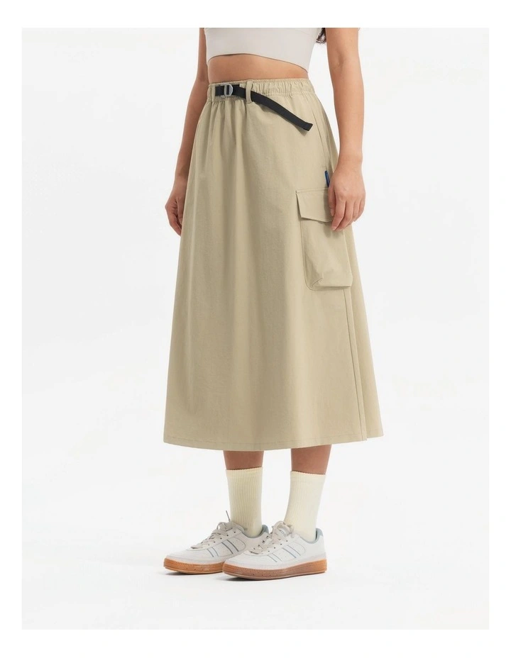 Sportswear Cargo Woven Skirt in Dune Beige image 3
