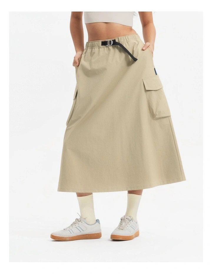 Sportswear Cargo Woven Skirt in Dune Beige image 5