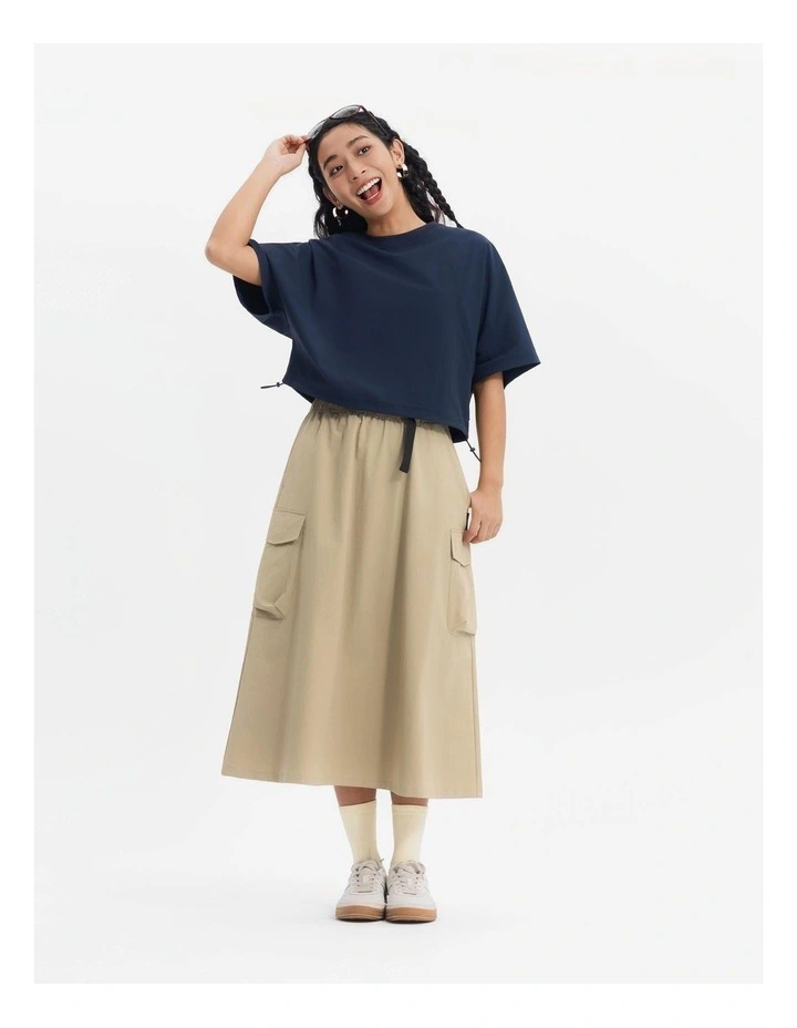 Sportswear Cargo Woven Skirt in Dune Beige image 7