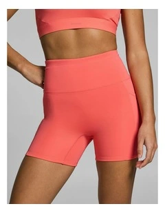 Gym & Swim Mid Thigh Bike Shorts Papaya