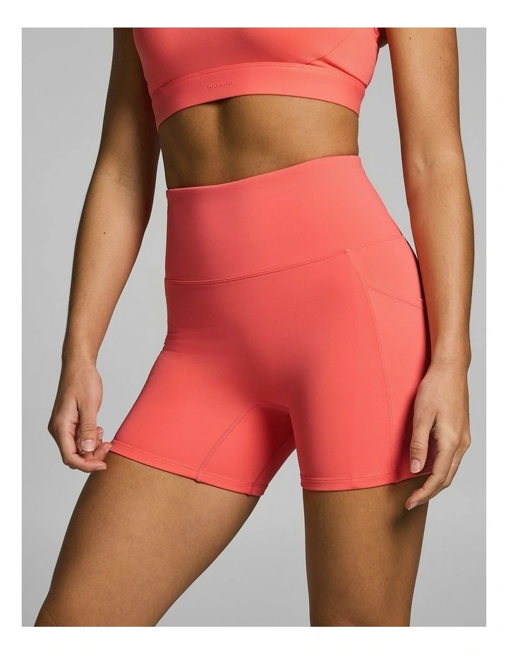 Gym & Swim Mid Thigh Bike Shorts Papaya image 3
