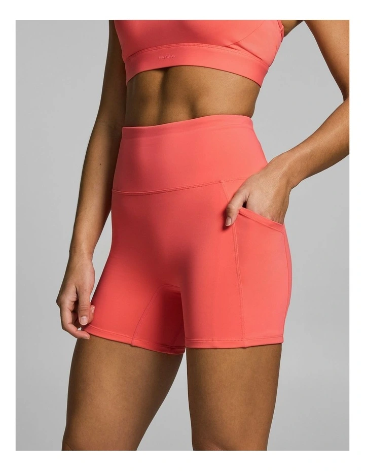 Gym & Swim Mid Thigh Bike Shorts Papaya image 4