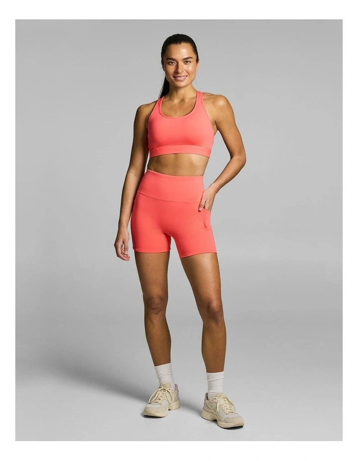 Gym & Swim Mid Thigh Bike Shorts Papaya image 5