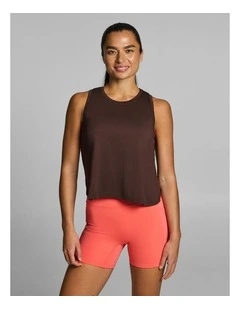 Bamboo Hip Length Tank Espresso