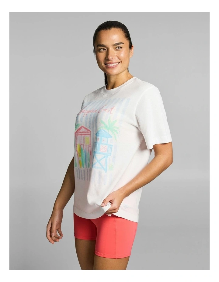 Graphic Cotton Tee White image 3