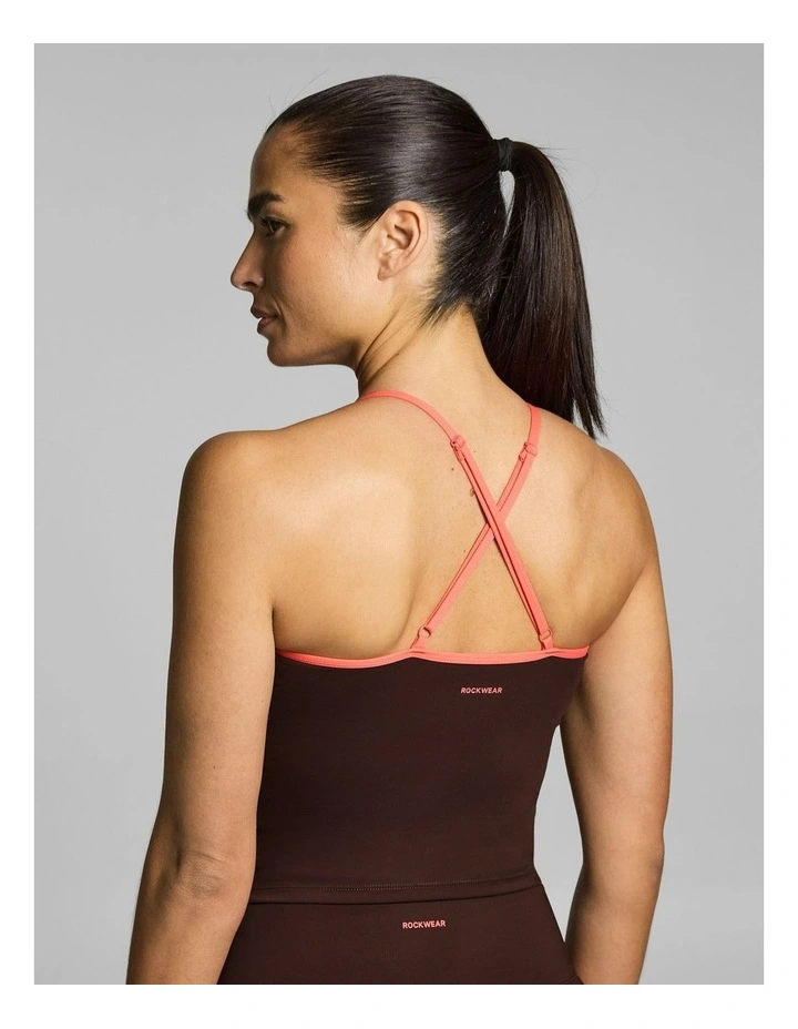 Gym & Swim Low Support Hip Length Singlet Espresso image 4