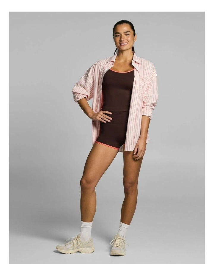 Gym & Swim Low Support Hip Length Singlet Espresso image 5