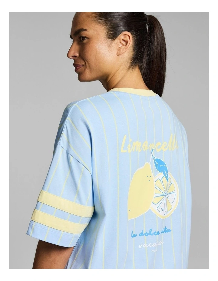 Cello Oversize Boxy Cotton Tee Skylight image 4