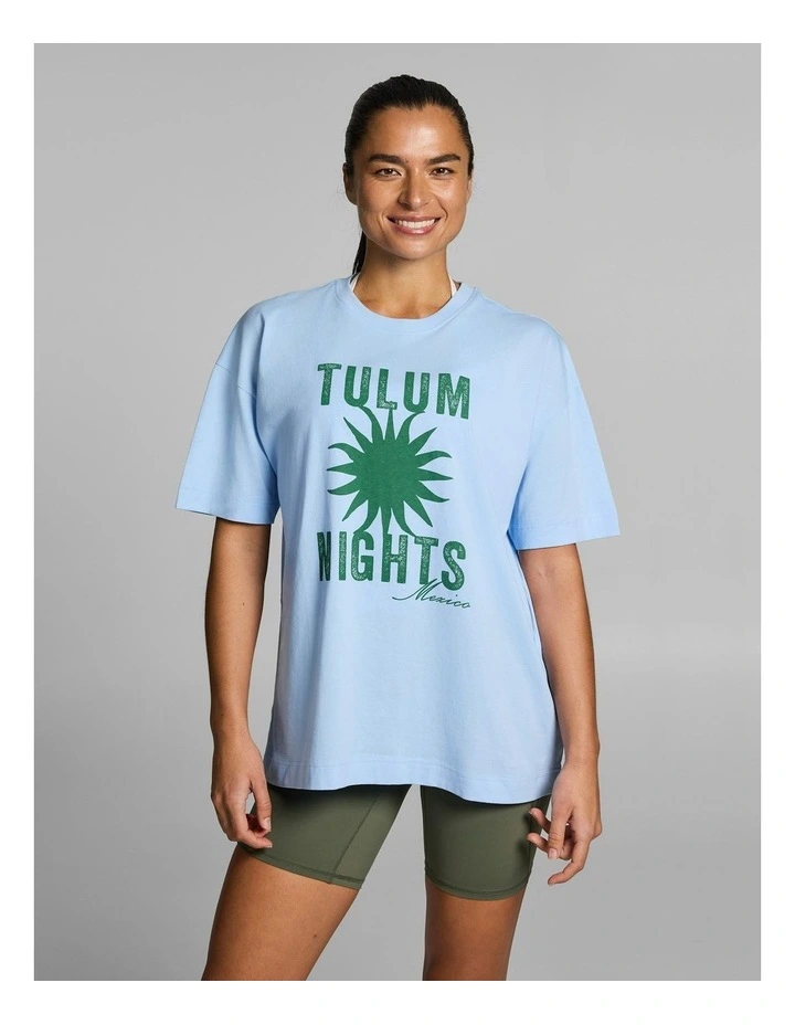 Baggy Cotton Tee Skylight image 1
