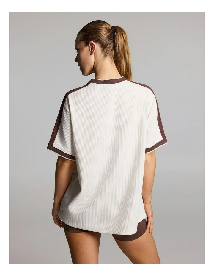 Oversize Cotton Tee Ecru image 2