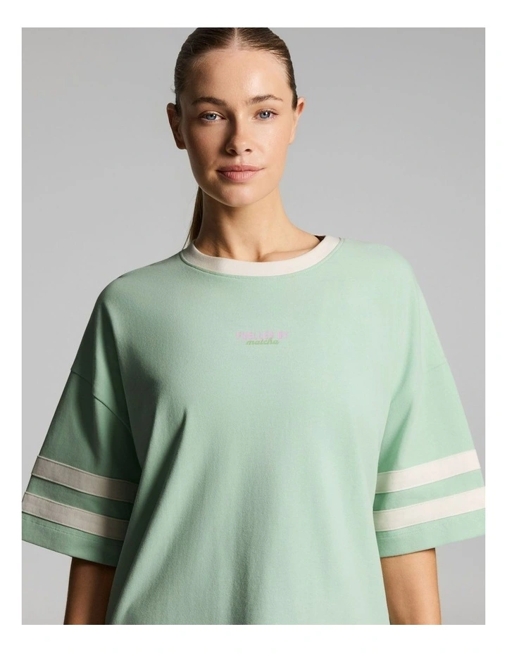 Oversize Boxy Cotton Tee Apple image 4
