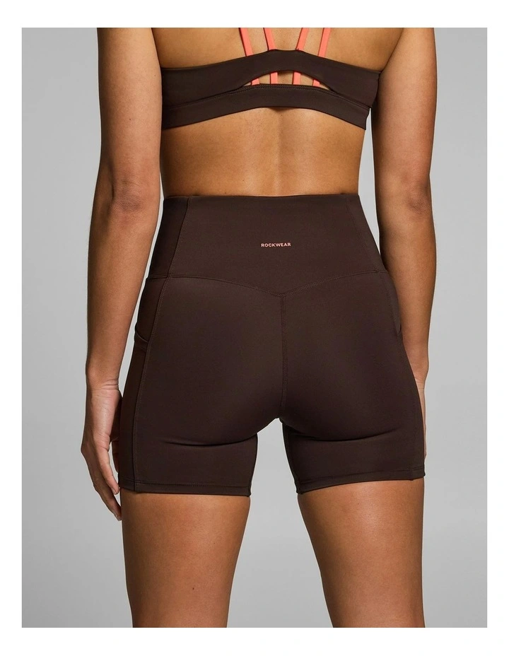 Gym & Swim Mid Thigh Bike Shorts Espresso image 2