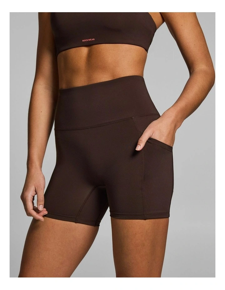 Gym & Swim Mid Thigh Bike Shorts Espresso image 3
