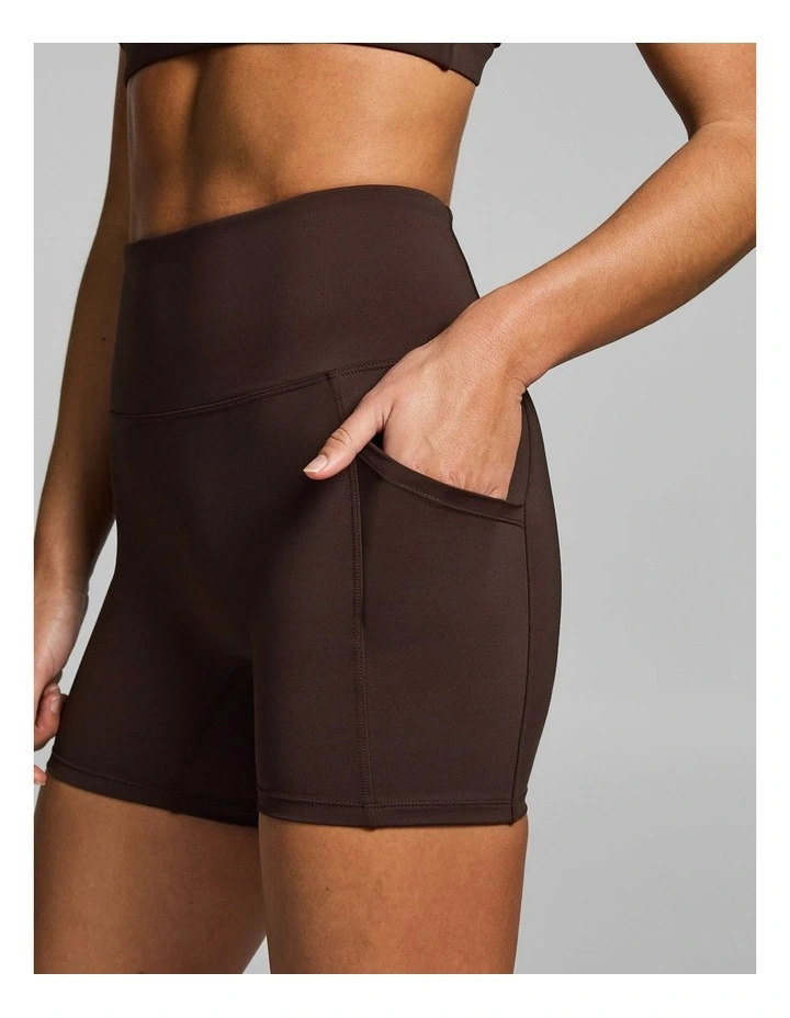 Gym & Swim Mid Thigh Bike Shorts Espresso image 4