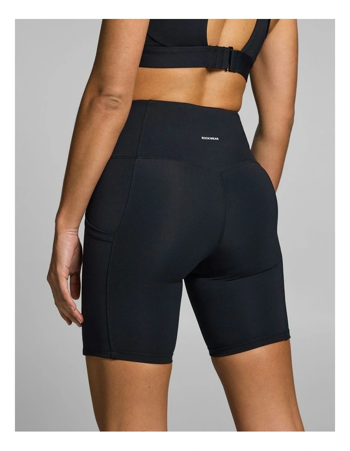 Gym & Swim Quad Bike Shorts Matt Black image 2