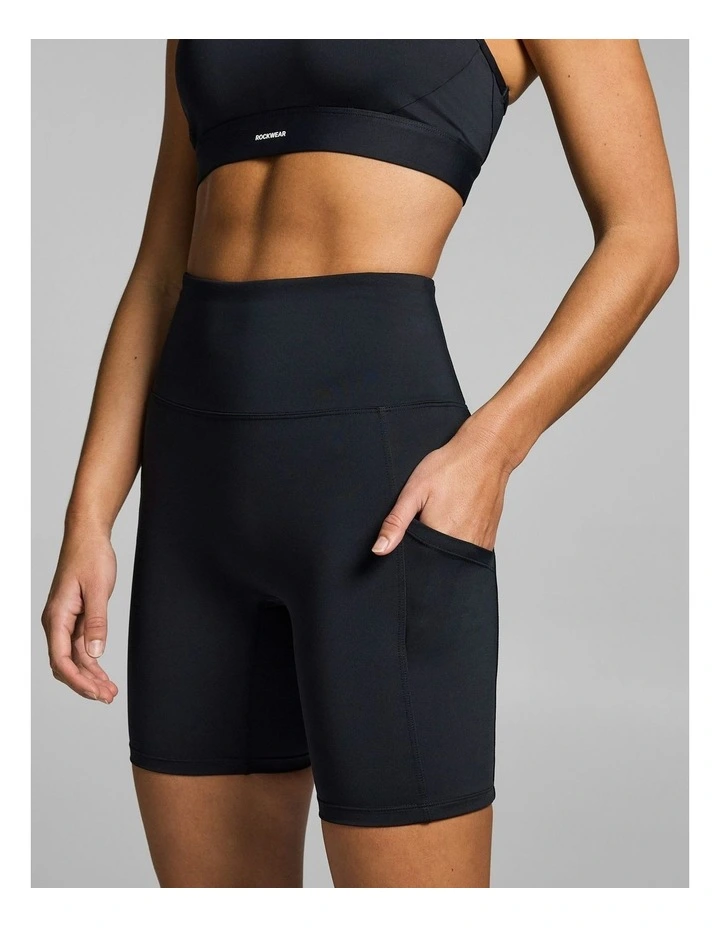 Gym & Swim Quad Bike Shorts Matt Black image 4