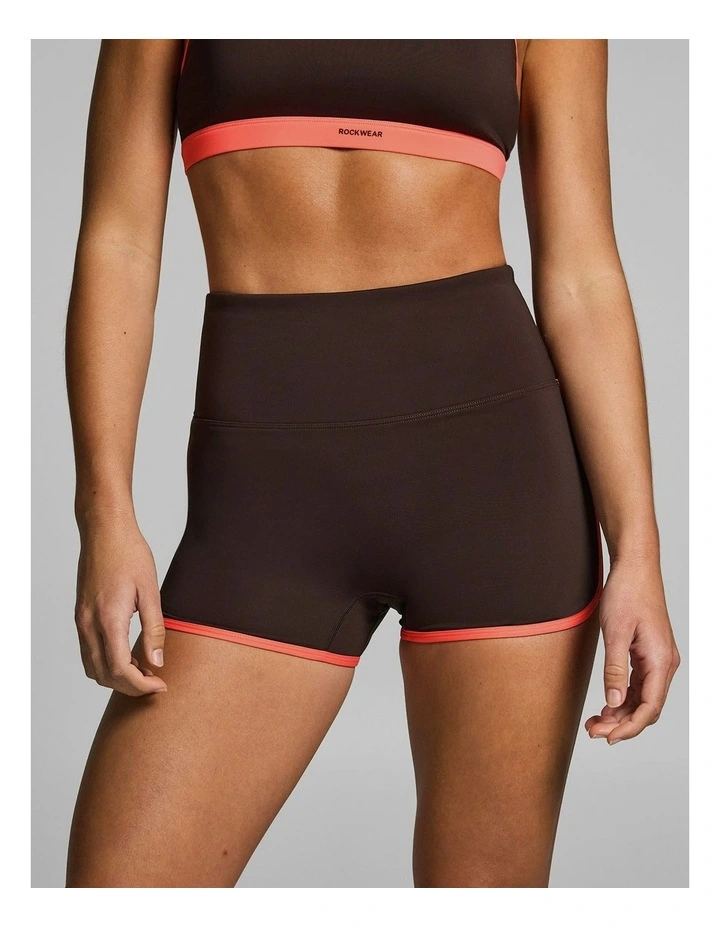 Gym & Swim Booty Shorts Espresso image 3